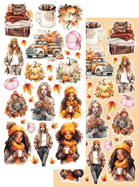 Zestaw papierów 15x30 elementy do wycinania Gold Autumn AA-GA-ZJ-10 Alchemy of Art
