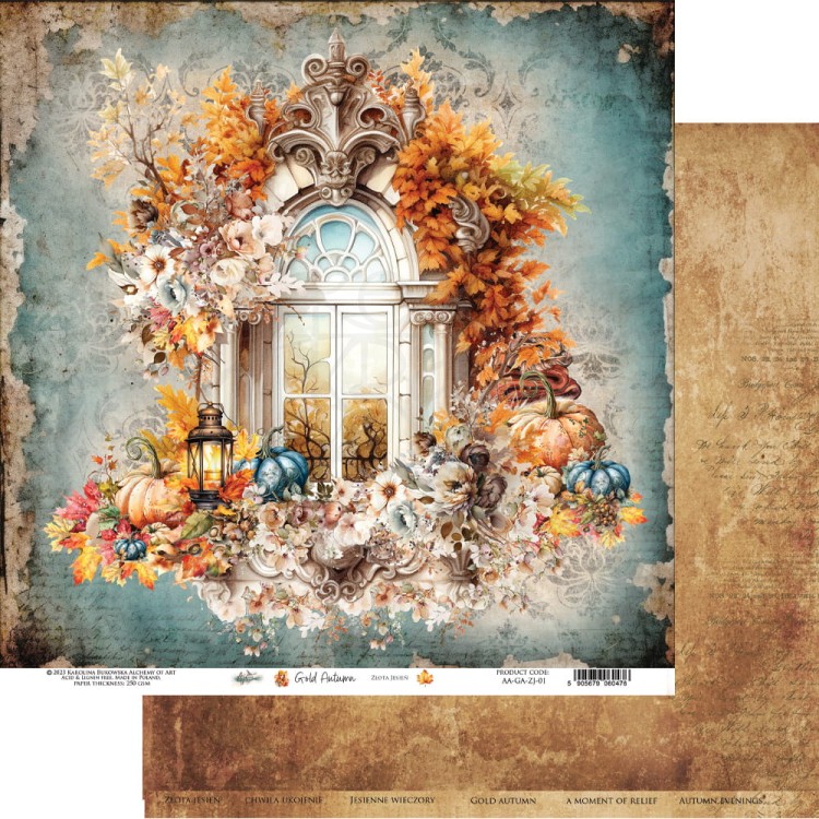 Zestaw papierów 20x20 Gold Autumn AA-GA_ZJ-08 Alchemy of Art