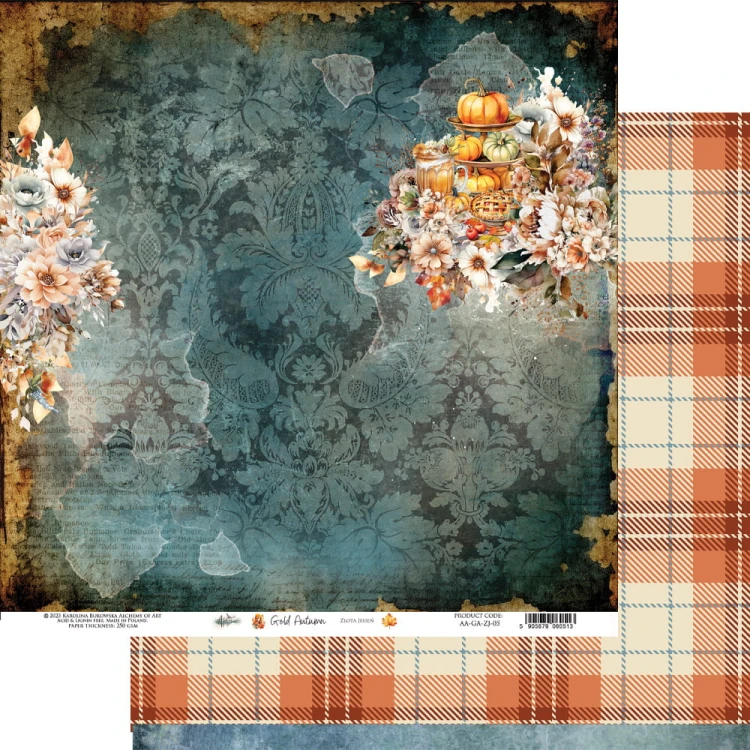 Zestaw papierów 20x20 Gold Autumn AA-GA_ZJ-08 Alchemy of Art