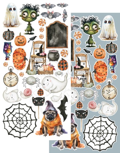 Zestaw papierów 15x30 elementy do wycinania Gold Autumn - Trick or Treat AA-GA-TOT-10 Alchemy of Art