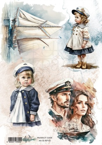 Papier ryżowy A4 Sea Stories 2 AA-SS-RP-02 Alchemy of Art