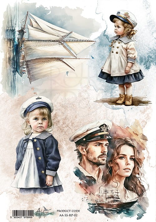 Papier ryżowy A4 Sea Stories 2 AA-SS-RP-02 Alchemy of Art