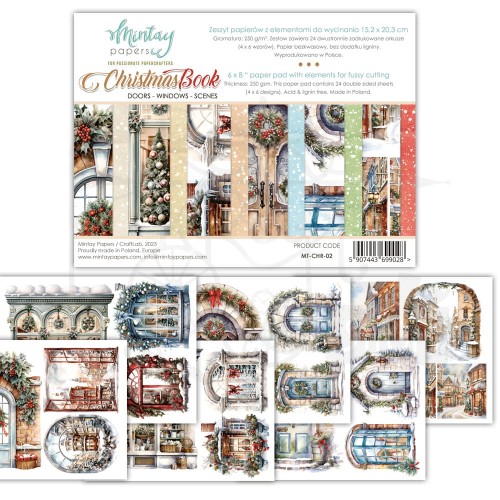 Zestaw papierów 15x20 elementy do wycinania - Christmas 2 MT-CHR-02 Mintay