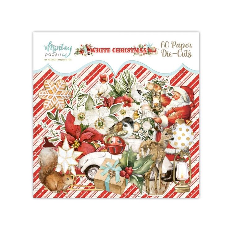 Kształty papierowe ozdoby Die Cuts - White Christmas MT-WHC-LSC Mintay