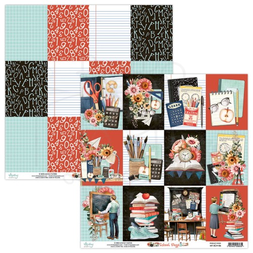 Papier 30x30 - School Days 06 MT-SCH-06 Mintay