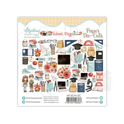Kształty papierowe ozdoby Die Cuts - School Days MT-SCH-LSC Mintay