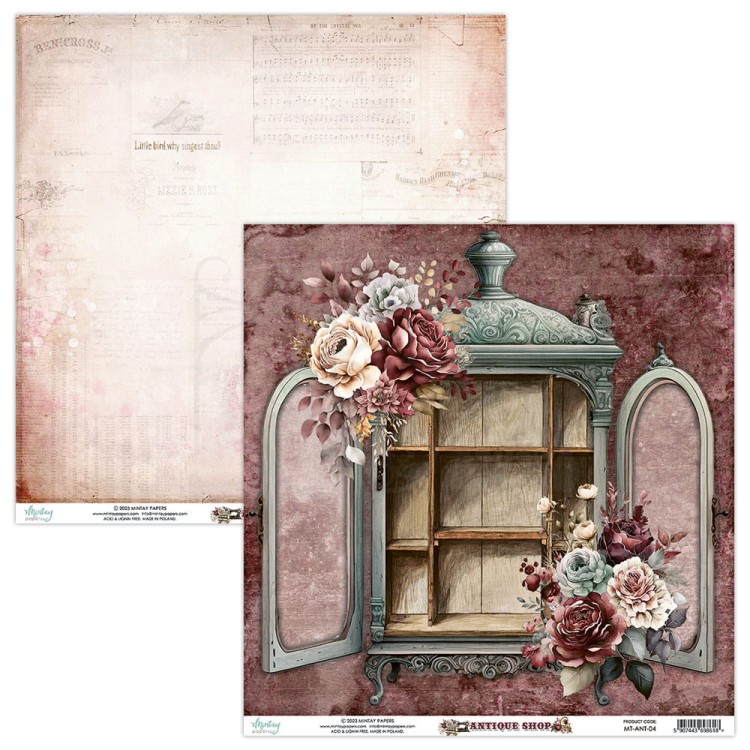 Zestaw papierów 30x30 - Antique Shop MT-ANT-07 Mintay