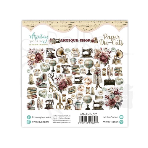 Kształty papierowe ozdoby Die Cuts - Antique Shop MT-ANT-LSC Mintay