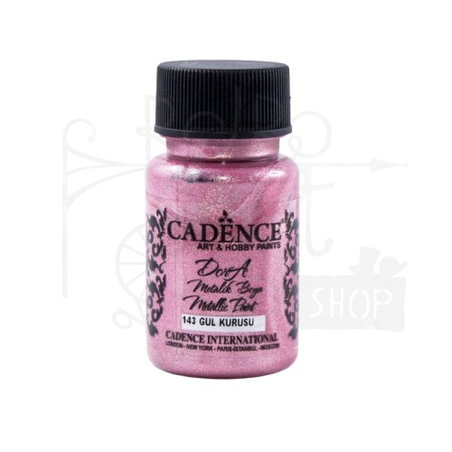 Farba dekoracyjna Dora Metalik suszone róże 50ml DM143 Cadence