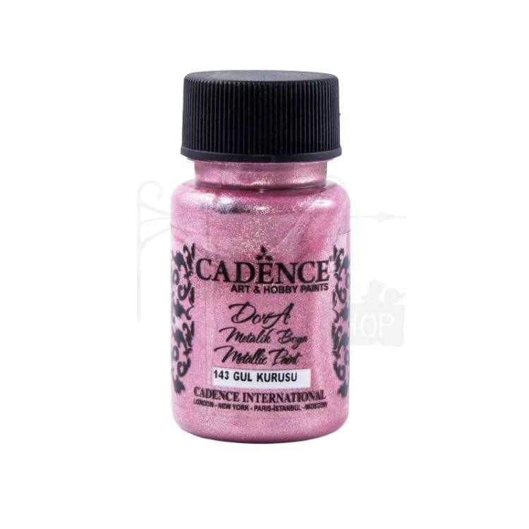 Farba dekoracyjna Dora Metalik suszone róże 50ml DM143 Cadence