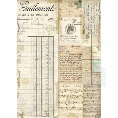 Papier ryżowy A4 Manuskrypt DFSA4322 Stamperia