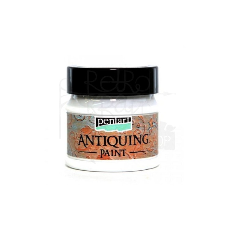 Farba do postarzania Antiquing Paint Biel 50ml 29737 Pentart
