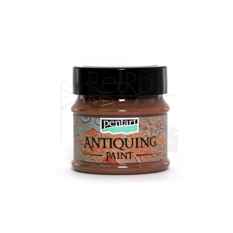 Farba do postarzania Antiquing Paint Ciemny brąz 50ml 29738 Pentart
