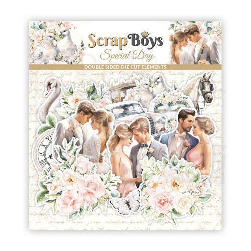 Ozdoby papierowe die-cuts Special Day SB-SPDA-12 ScrapBoys