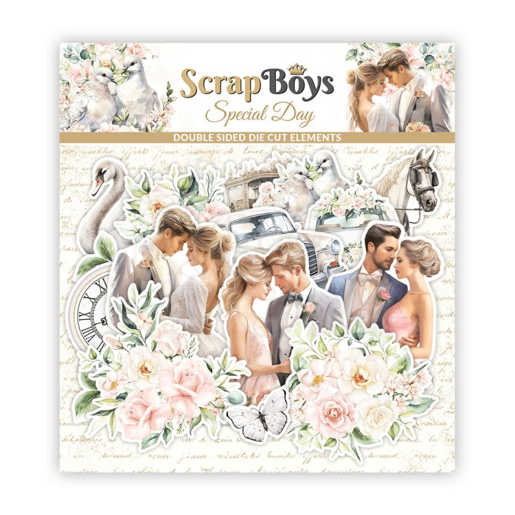 Ozdoby papierowe die-cuts Special Day SB-SPDA-12 ScrapBoys