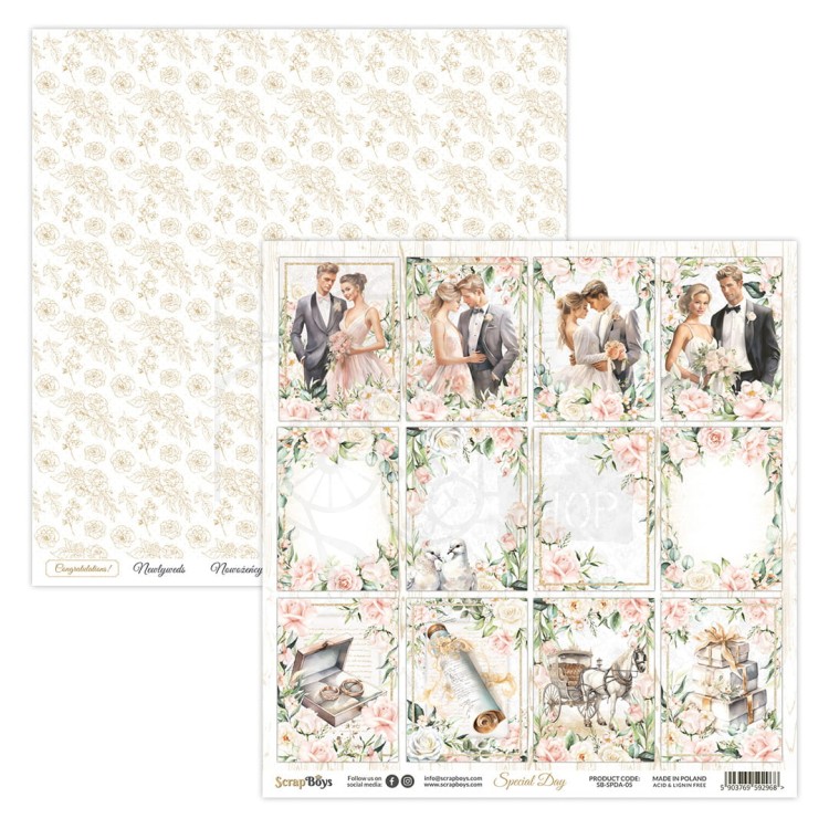 Zestaw papierów 30x30 Special Day SB-SPDA-08 ScrapBoys