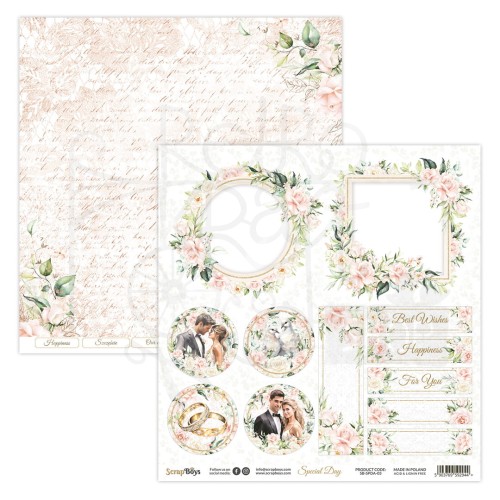 Papier 30x30 Special Day 03 SB-SPDA-03 ScrapBoys