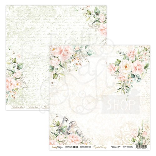 Papier 30x30 Special Day 01 SB-SPDA-01 ScrapBoys