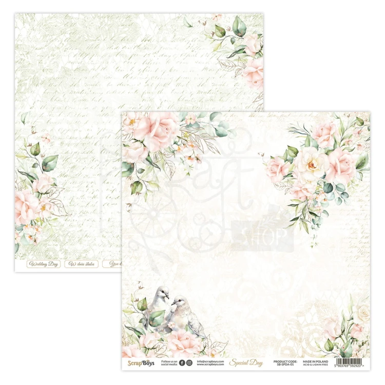Papier 30x30 Special Day 01 SB-SPDA-01 ScrapBoys