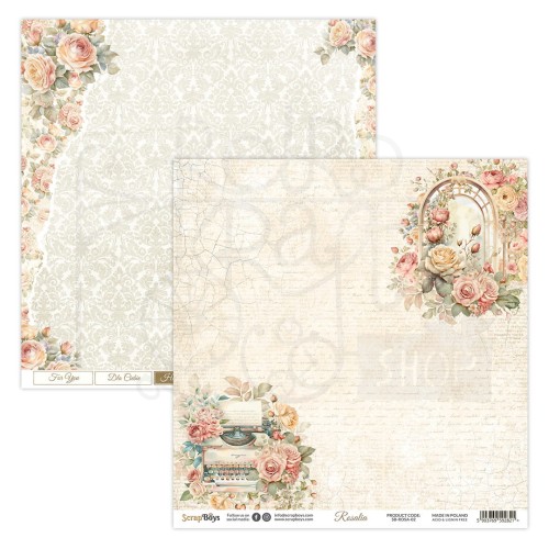 Papier 30x30 Rosalia 02 SB-ROSA-02 ScrapBoys