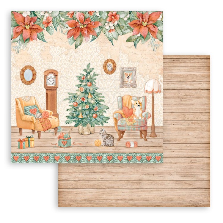 Zestaw papierów 20x20 All Around Christmas SBBS89 Stamperia