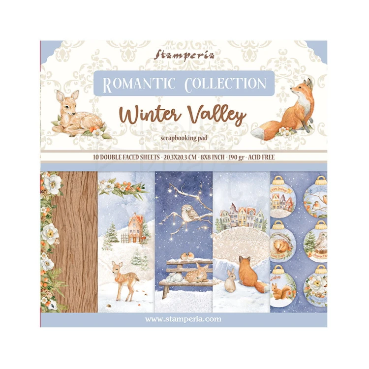Zestaw papierów 20x20 Winter Valley SBBS88 Stamperia