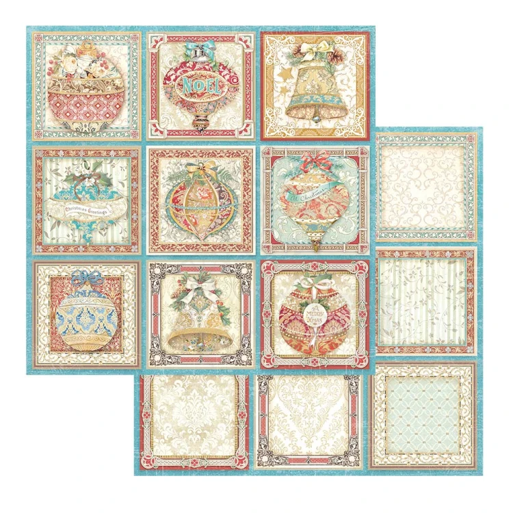 Zestaw papierów 20x20 Christmas Greetings SBBS86 Stamperia