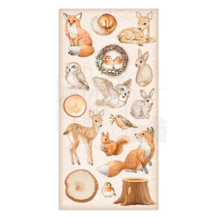 Zestaw papierów 15x30 elementy do wycięcia All Around Christmas SBBV24 Stamperia