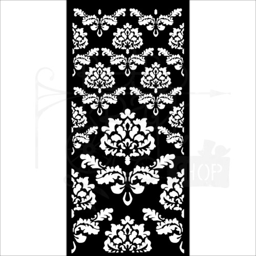 Szablon maska 12x25cm Christmas Wallpaper Tapeta arabeska KSTDL87 Stamperia