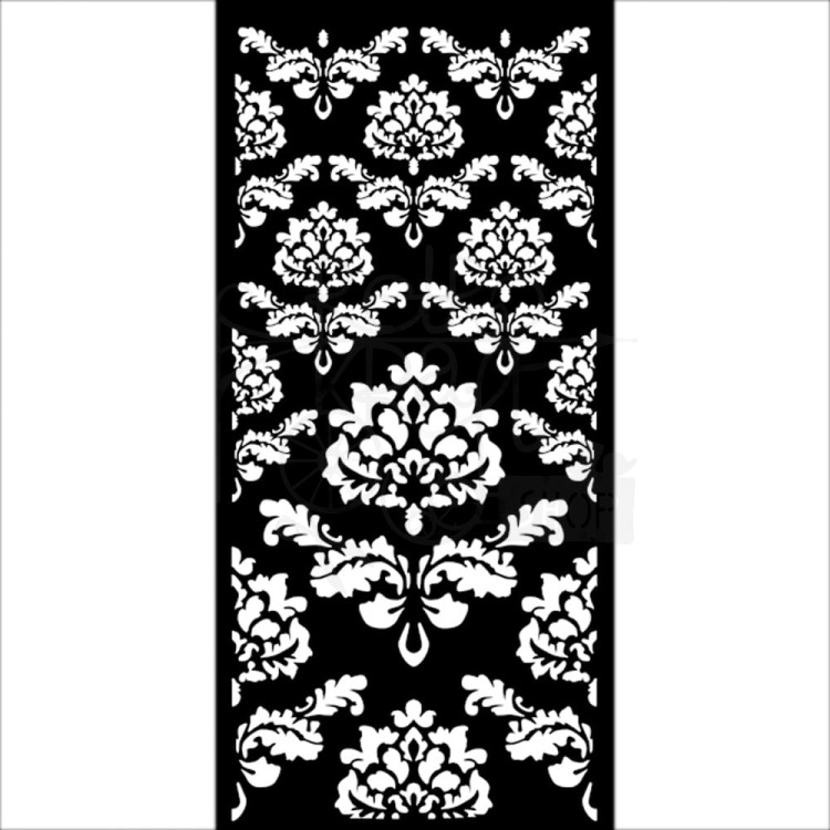 Szablon maska 12x25cm Christmas Wallpaper Tapeta arabeska KSTDL87 Stamperia