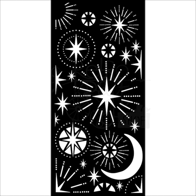Szablon maska 12x25cm Christmas Stars and Moon KSTDL86 Stamperia