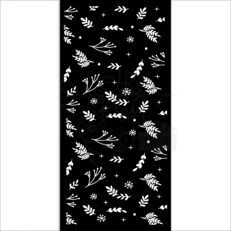 Szablon maska 12x25cm Leaves and Little Branches KSTDL85 Stamperia