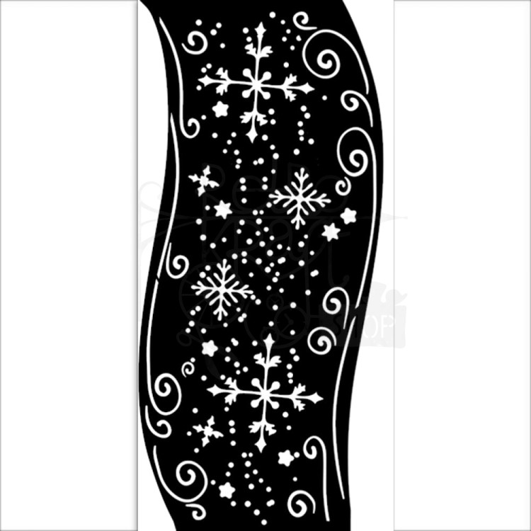 Szablon maska 12x25cm Christmas Ribon KSTDL83 Stamperia