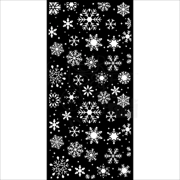 Szablon maska 12x25cm Christmas Snowflakes KSTDL82 Stamperia