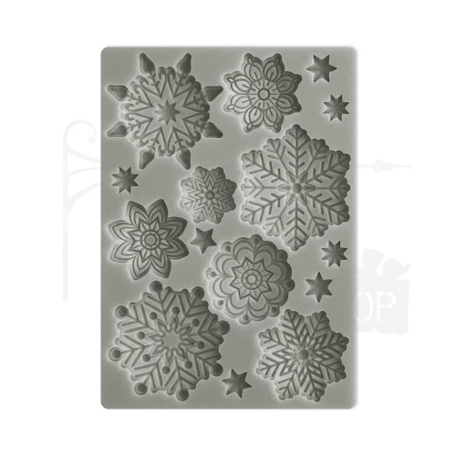 Foremka silikonowa A6 Christmas Snowflakes Śnieżynki KACM18 Stamperia