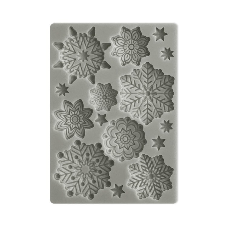 Foremka silikonowa A6 Christmas Snowflakes Śnieżynki KACM18 Stamperia