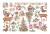 Ozdoby papierowe samoprzylepne Ephemera Pink Christmas DFLCT28 Stamperia