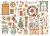 Ozdoby kształty tekturowe Die Cuts All Around Christmas DFLDC83 Stamperia