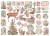 Ozdoby kształty tekturowe Die Cuts Pink Christmas DFLDC45 Stamperia