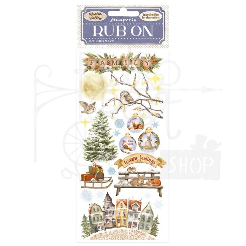 Rub-On Transfer 10x21.6cm Winter Valley - Warm Feelings DFLRB39 Stamperia