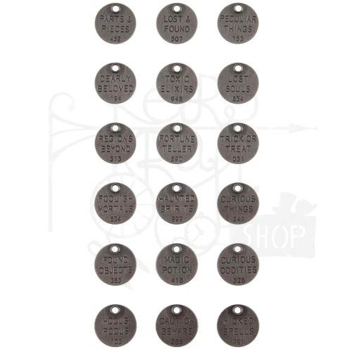 Żetony metalowe Tokens 2 Halloween Tim Holtz Idea-ology
