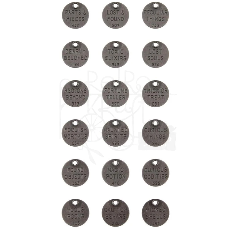 Żetony metalowe Tokens 2 Halloween Tim Holtz Idea-ology