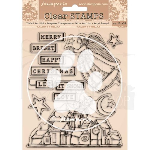 Stempel akrylowy 14x18cm Christmas Patchwork WTK158 Stamperia