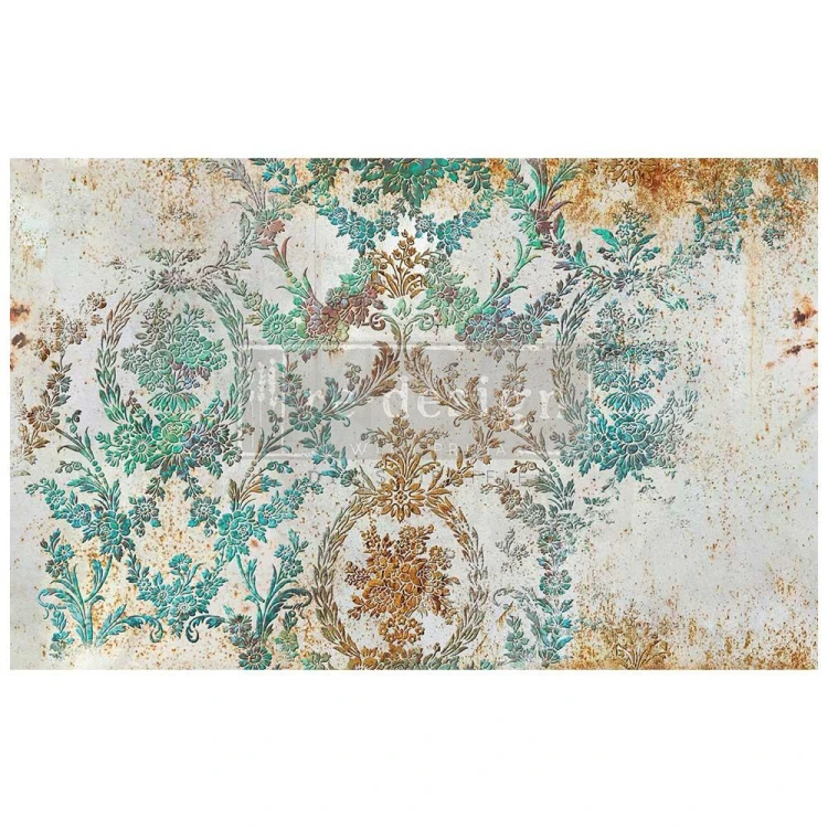 Papier Decoupage Decor Tissue Paper 48x76cm Rustic Patina 665388 Prima