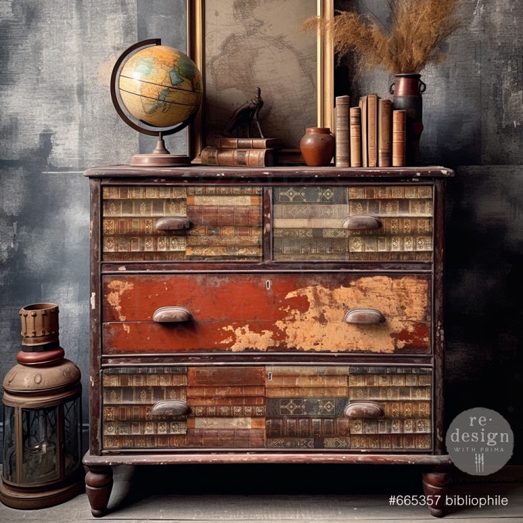 Papier Decoupage Decor Tissue Paper 48x76cm Bibliophile 665357 Prima