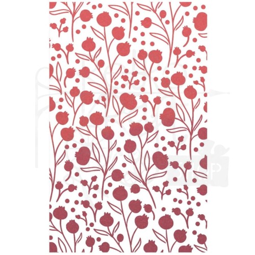 Szablon maska 14.5x24cm Winter Berries Jagody MS060 Ciao Bella