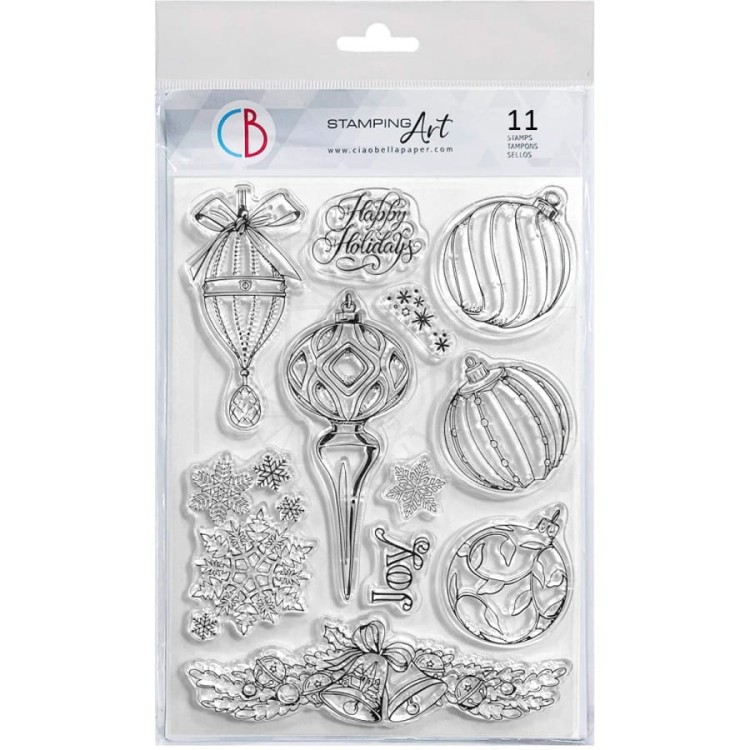 Stempel akrylowy 15x21cm Precious Christmas Decorations PS8091 Ciao Bella