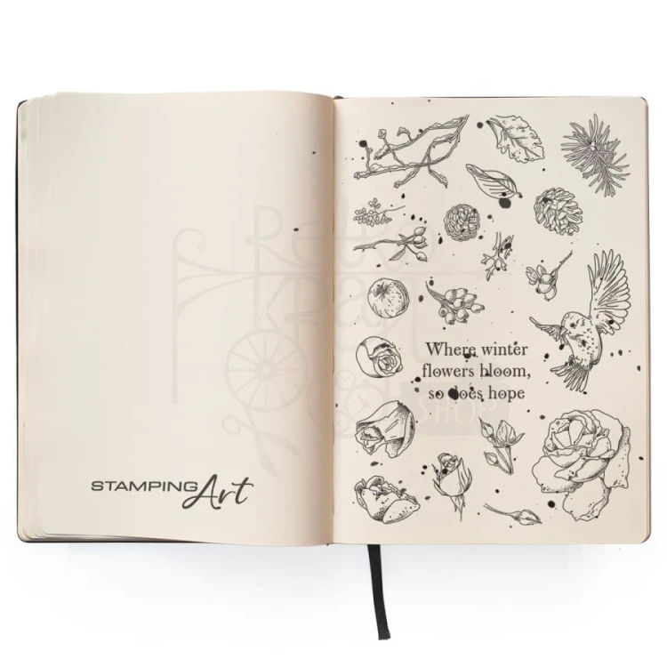 Stempel akrylowy 10.5x17cm Frozen Garden PS6033 Ciao Bella