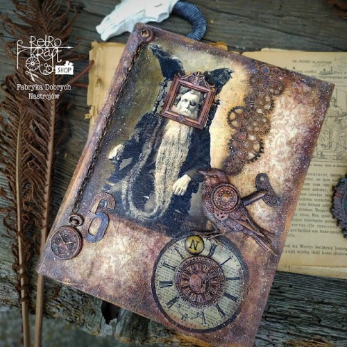Papier ryżowy A4 retro zjęcia - twarze zegary uchwyty 0119 Decoratorium