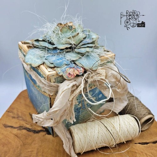 Pudełko exploding box - kremowe - 10x10x10cm Rzeczy z Papieru
